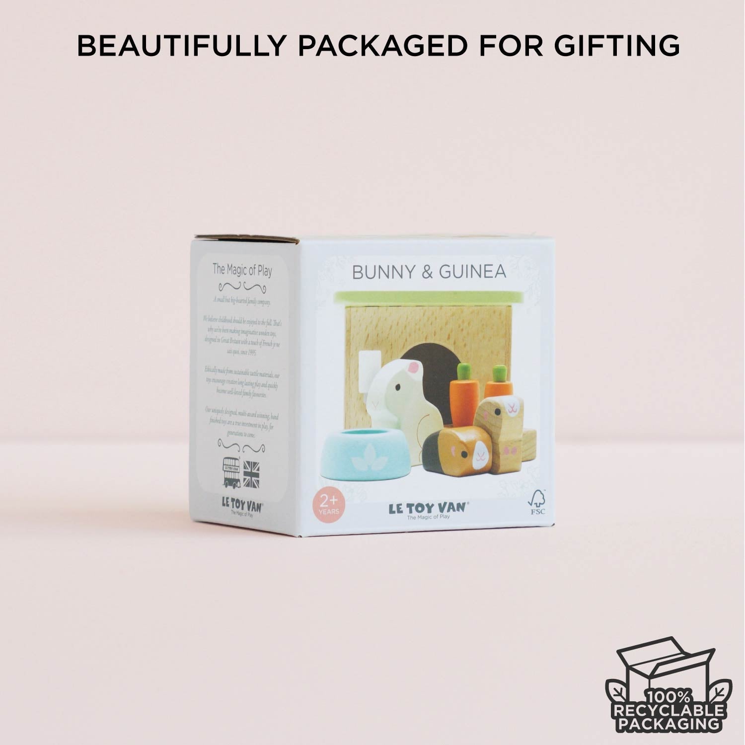Bunny & Guinea Pet Animal Set — Le Toy Van product photo 6