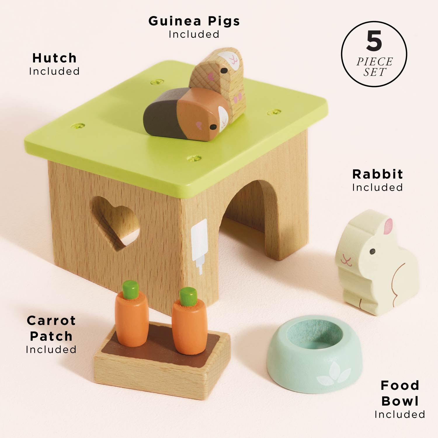 Bunny & Guinea Pet Animal Set — Le Toy Van product photo 1