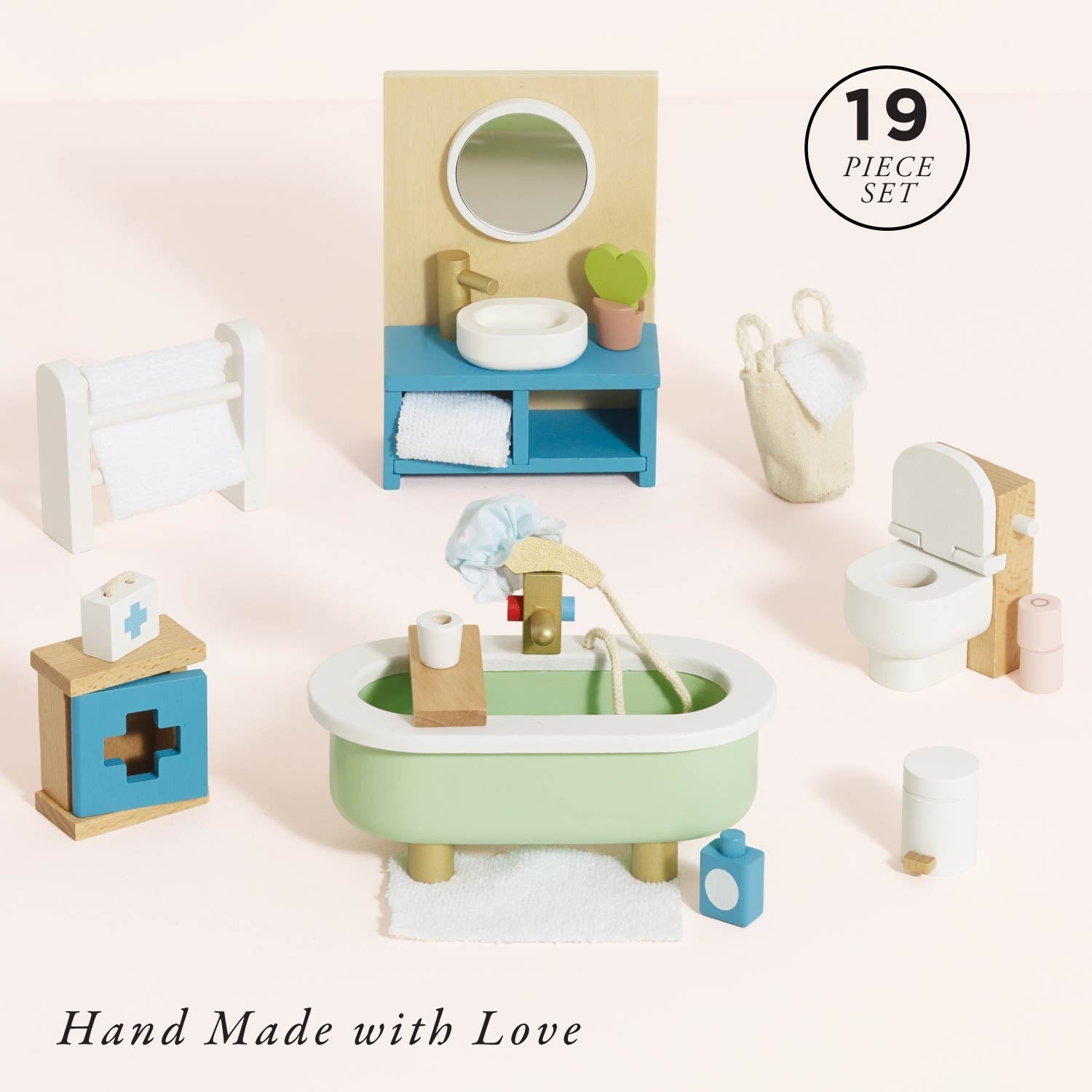 Wooden Dolls House Bathroom Furniture — Le Toy Van product photo 1