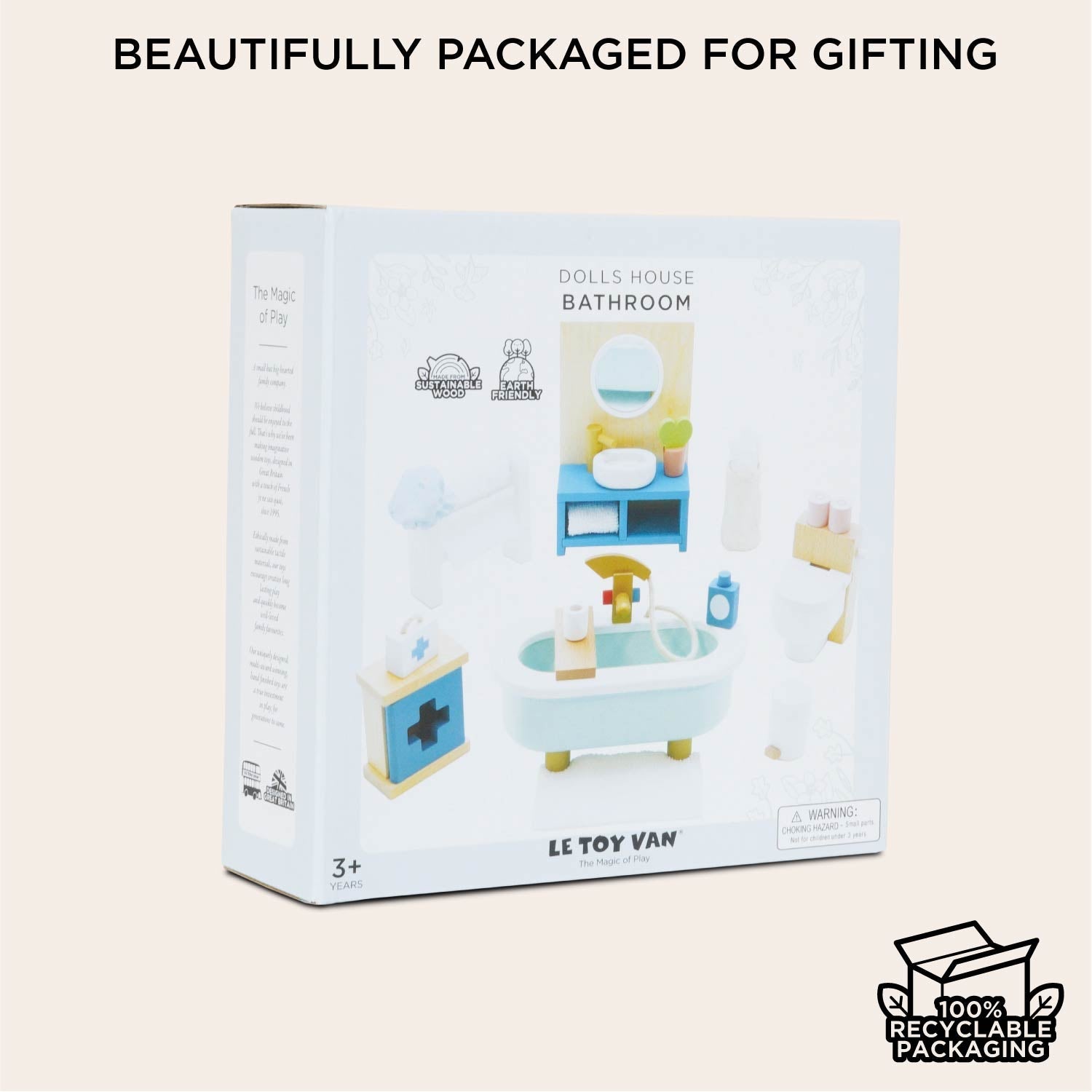 Wooden Dolls House Bathroom Furniture — Le Toy Van product photo 6