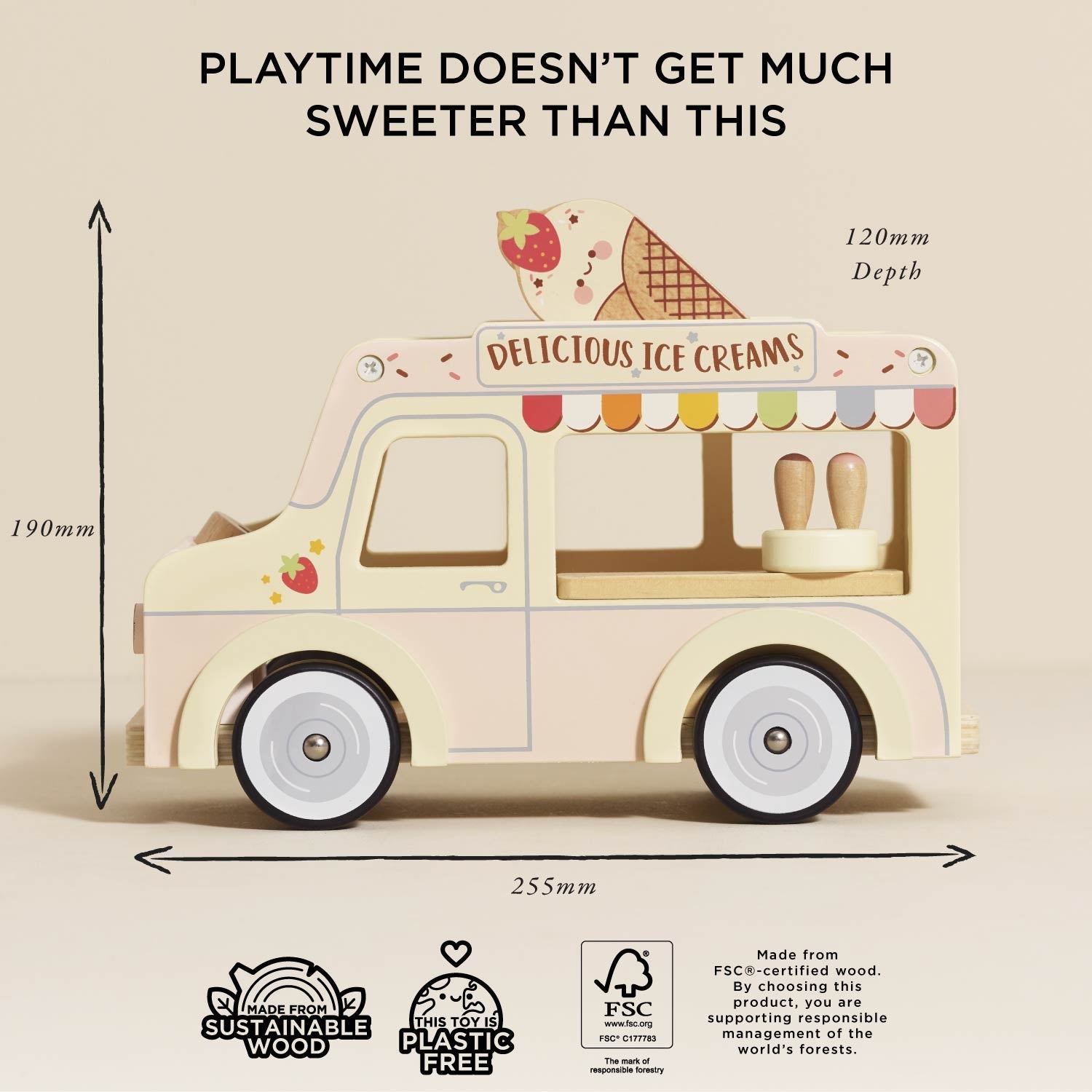 Dolly Ice Cream Van — Le Toy Van product photo 3