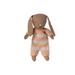 Maileg Bunny Micro Brown Dusty Rose Knitted Suit 