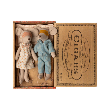 Maileg Mum & Dad Mice in Box 