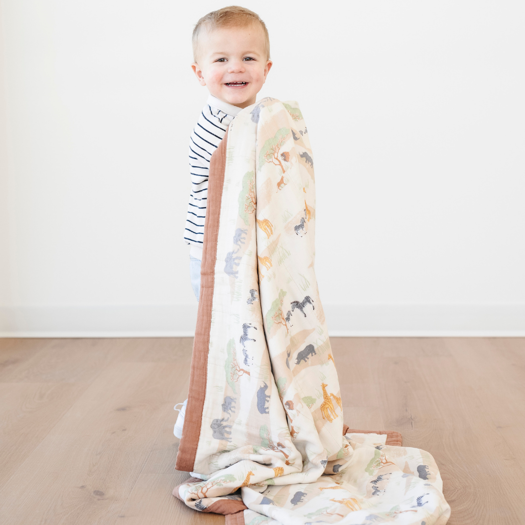 Savannah Bamboo Rayon Muslin 4-Layer Quilt
