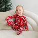 Crimson Polar Bear Footie with 2-Way Zipper — gallery photo 5