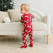 Crimson Polar Bear Footie with 2-Way Zipper — gallery photo 2