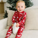 Crimson Polar Bear Footie with 2-Way Zipper — gallery photo 3