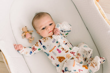 Natural Christmas Story Ruffle Footie with 2-Way Zipper — gallery photo 2