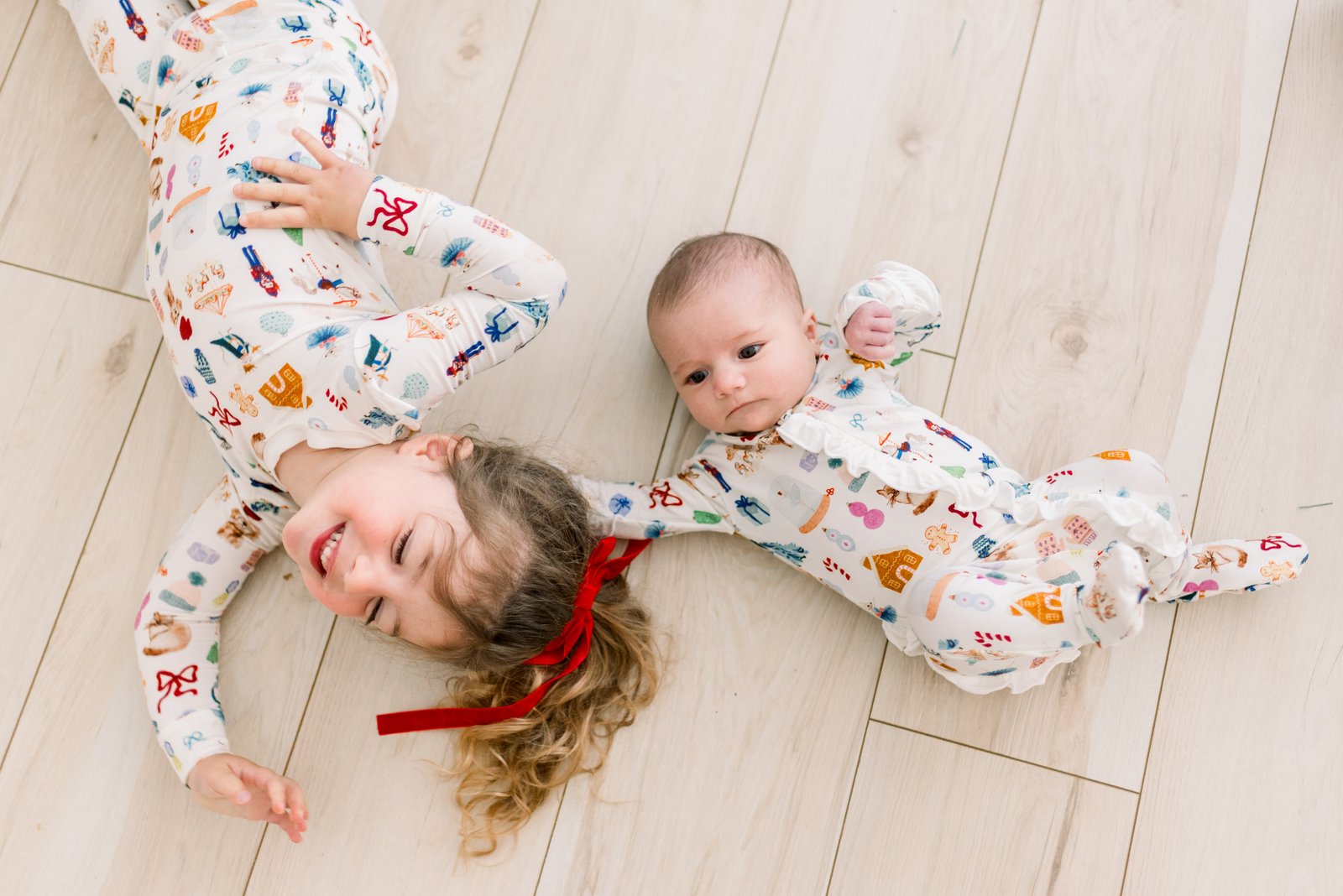 Natural Christmas Story Ruffle Footie with 2-Way Zipper — gallery photo 5
