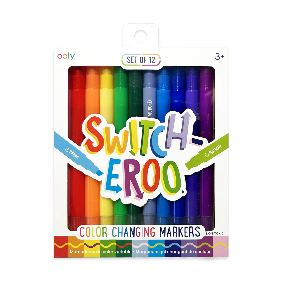 Package of OOLY Switch-Eroo color changing markers, set of 12