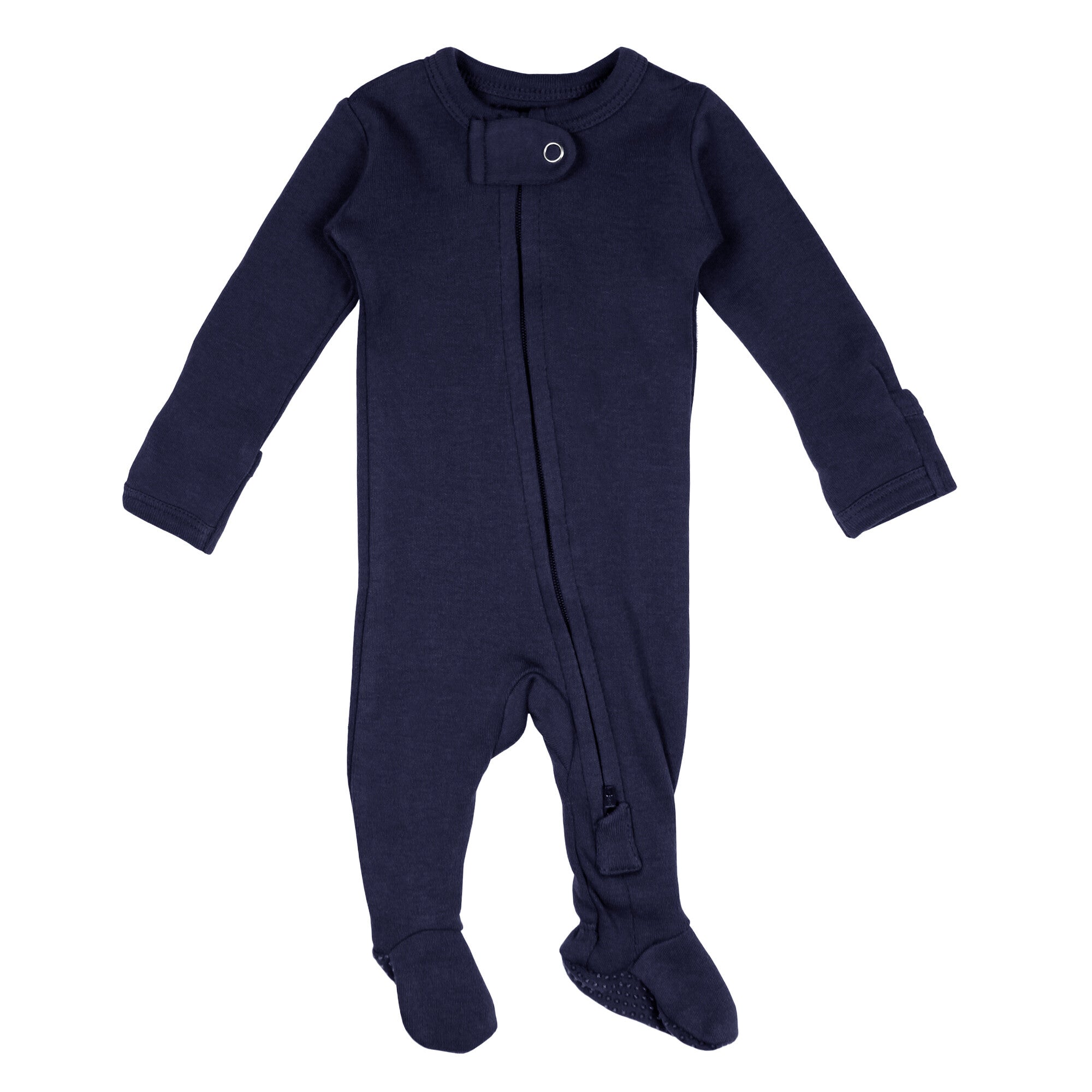 Navy 2 Way Zipper Footie
