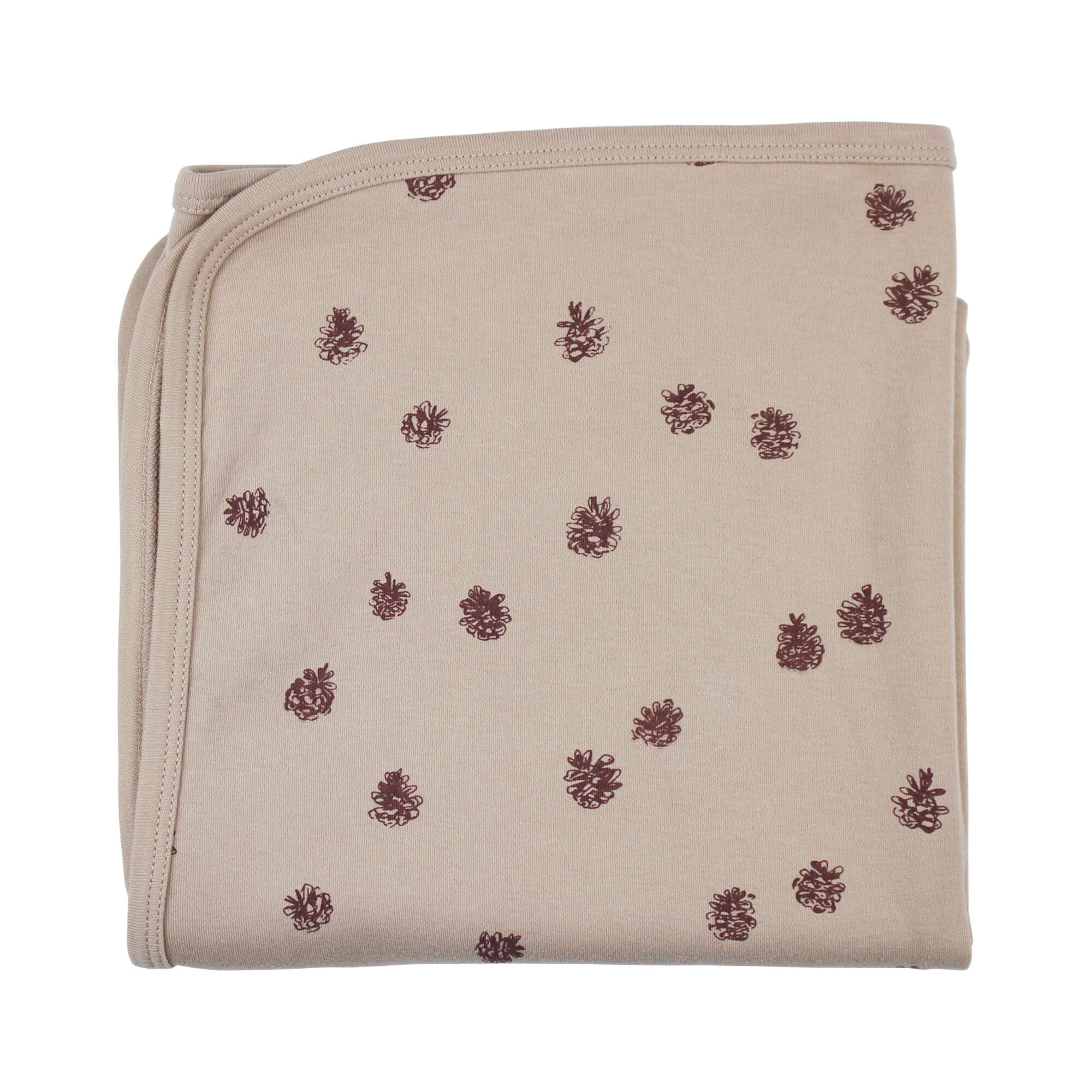 Oatmeal Pinecone Organic Blanket 37x37