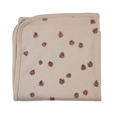 Oatmeal Pinecone Organic Blanket 37x37