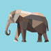 Finished zoo animal picture from Paint by Sticker Kids: Zoo Animals