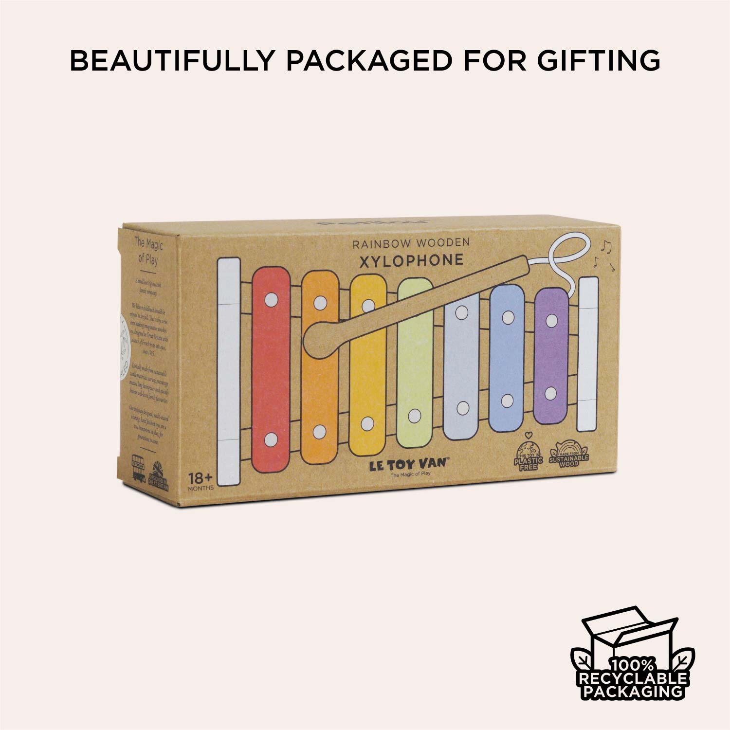 Rainbow Wooden  Xylophone — Le Toy Van product photo 5