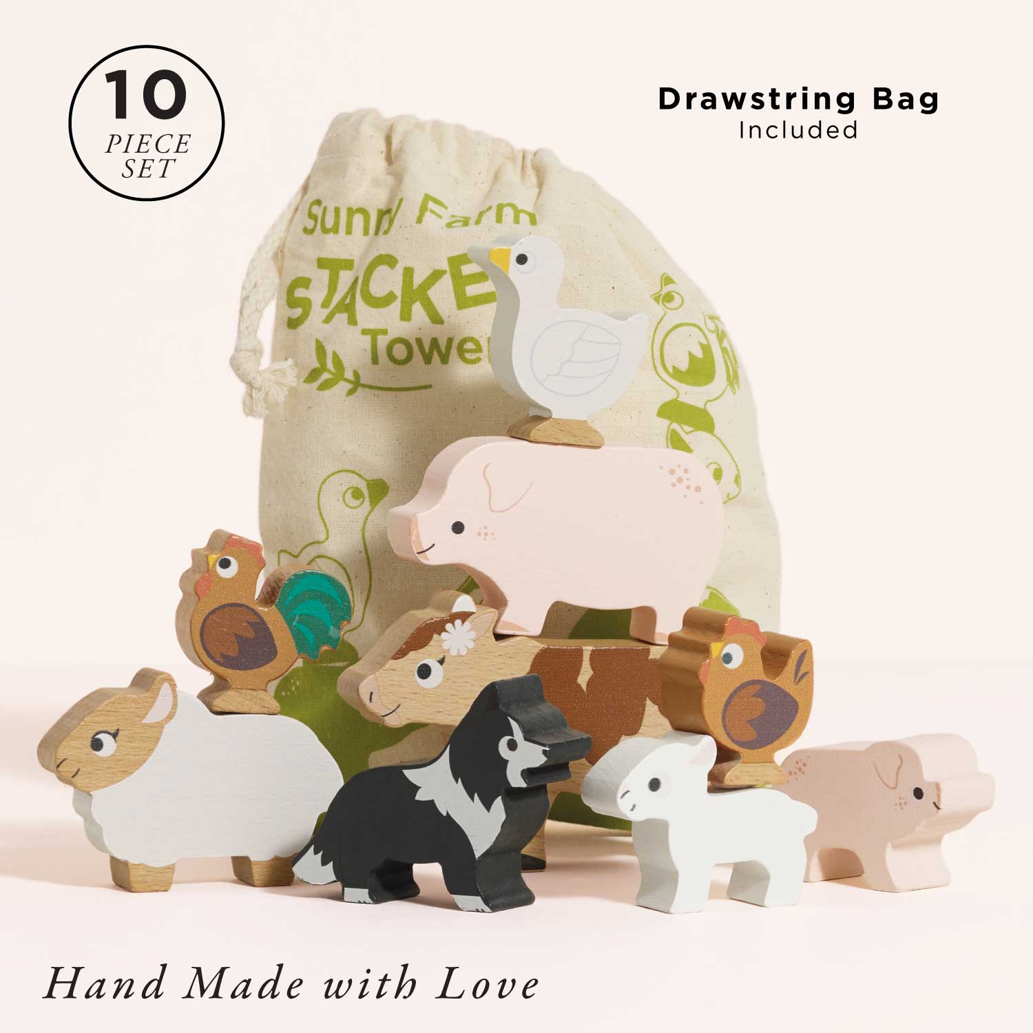 Stacking Farmyard Animals — Le Toy Van product photo 1