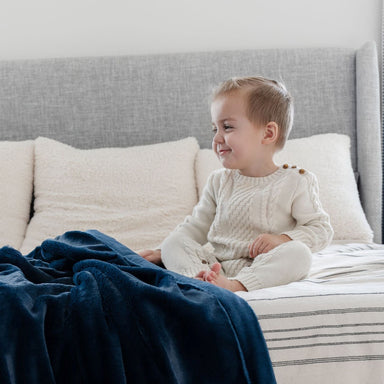 Navy Receiving Lush Blanket — gallery photo 2