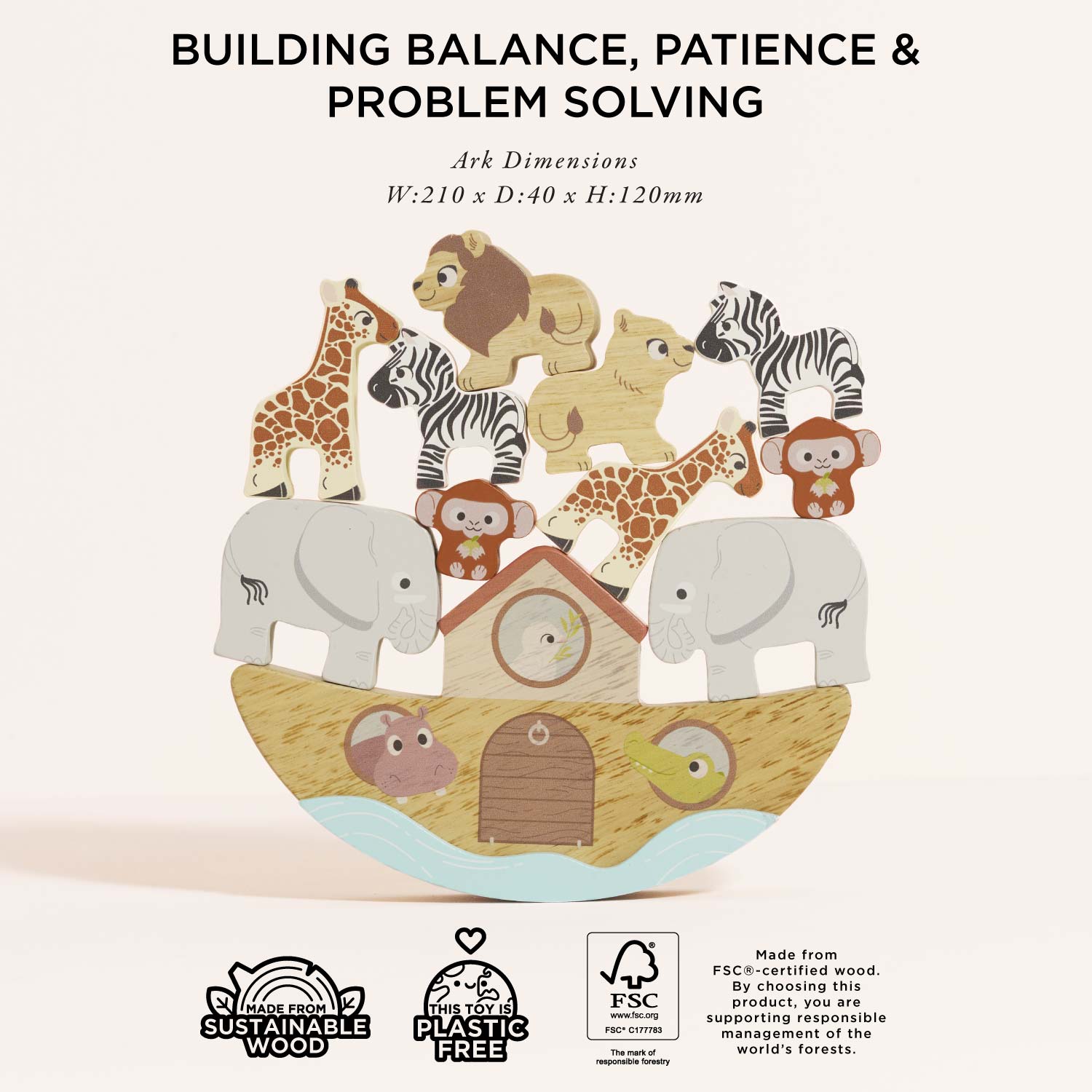 Noah's Balancing Ark — Le Toy Van product photo 4