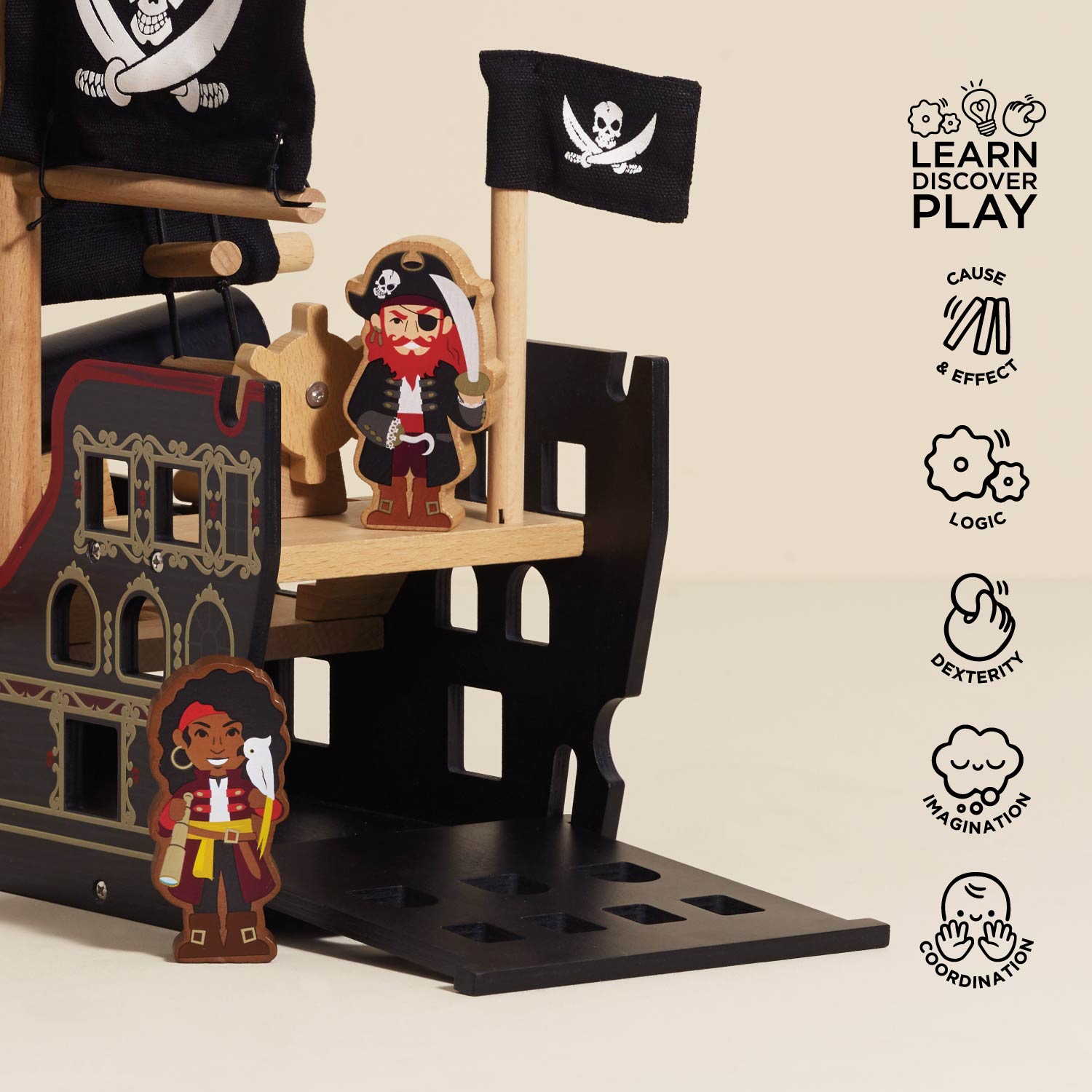 Barbarossa Pirate Ship — Le Toy Van product photo 2
