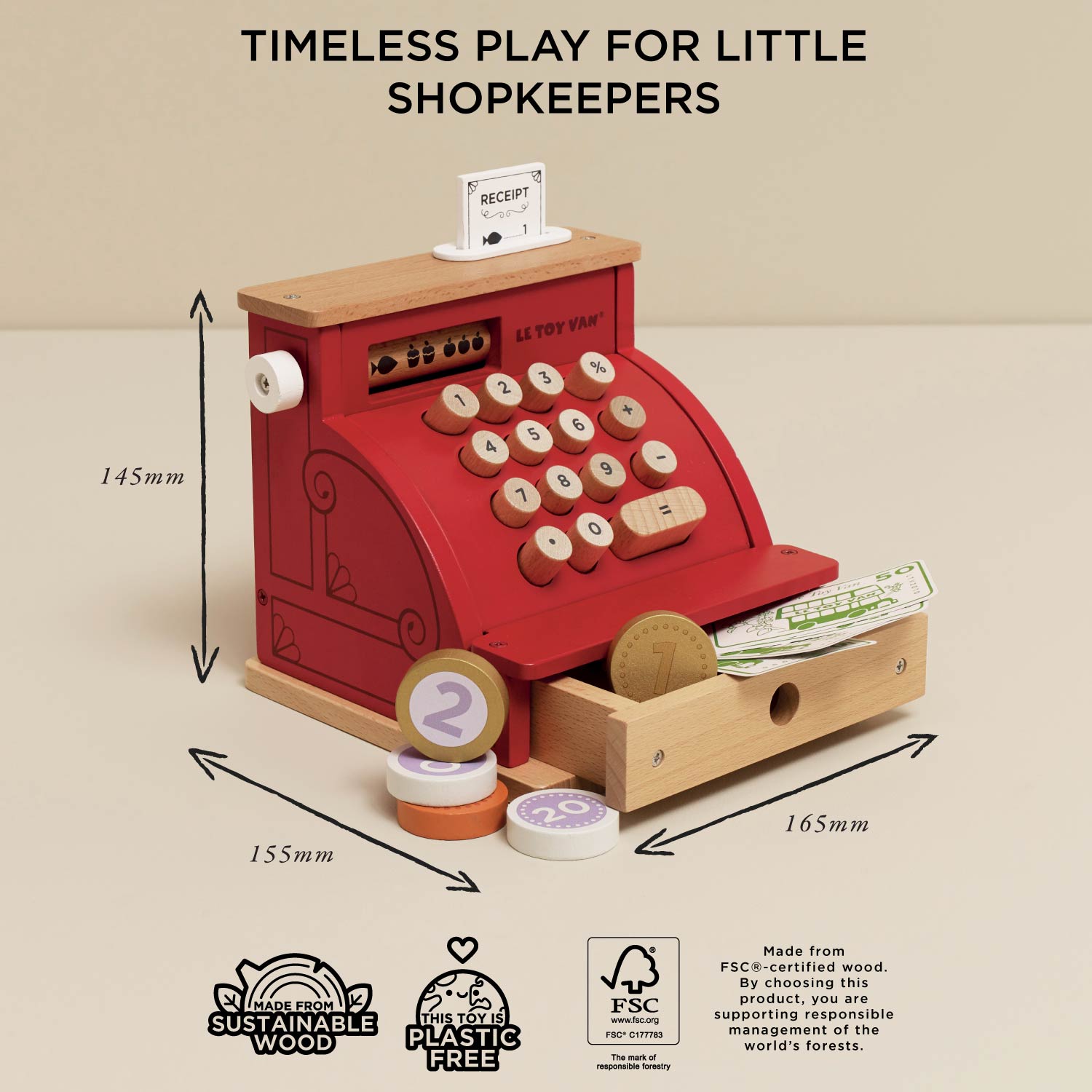 Cash Register — Le Toy Van product photo 4