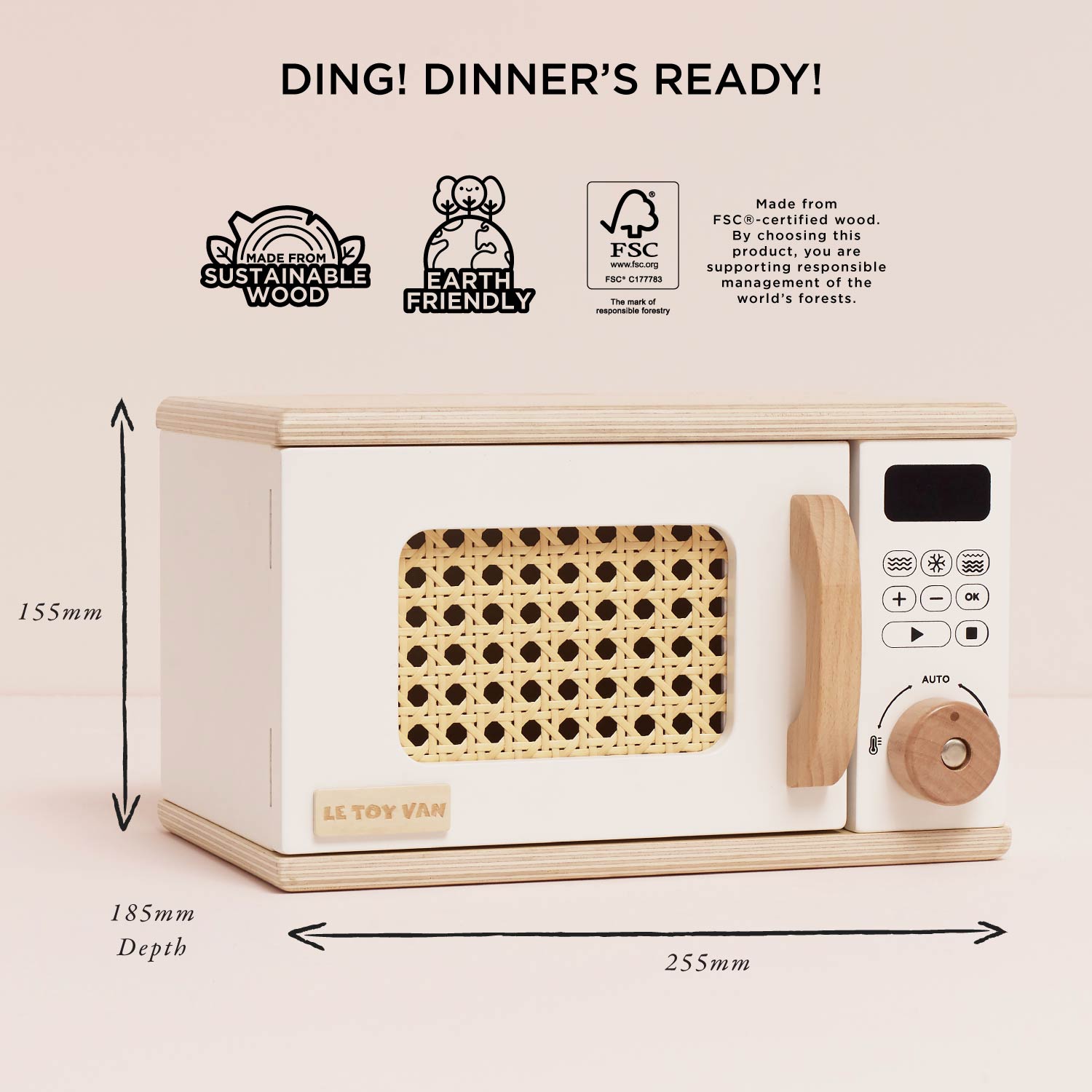 Wooden Microwave — Le Toy Van product photo 5