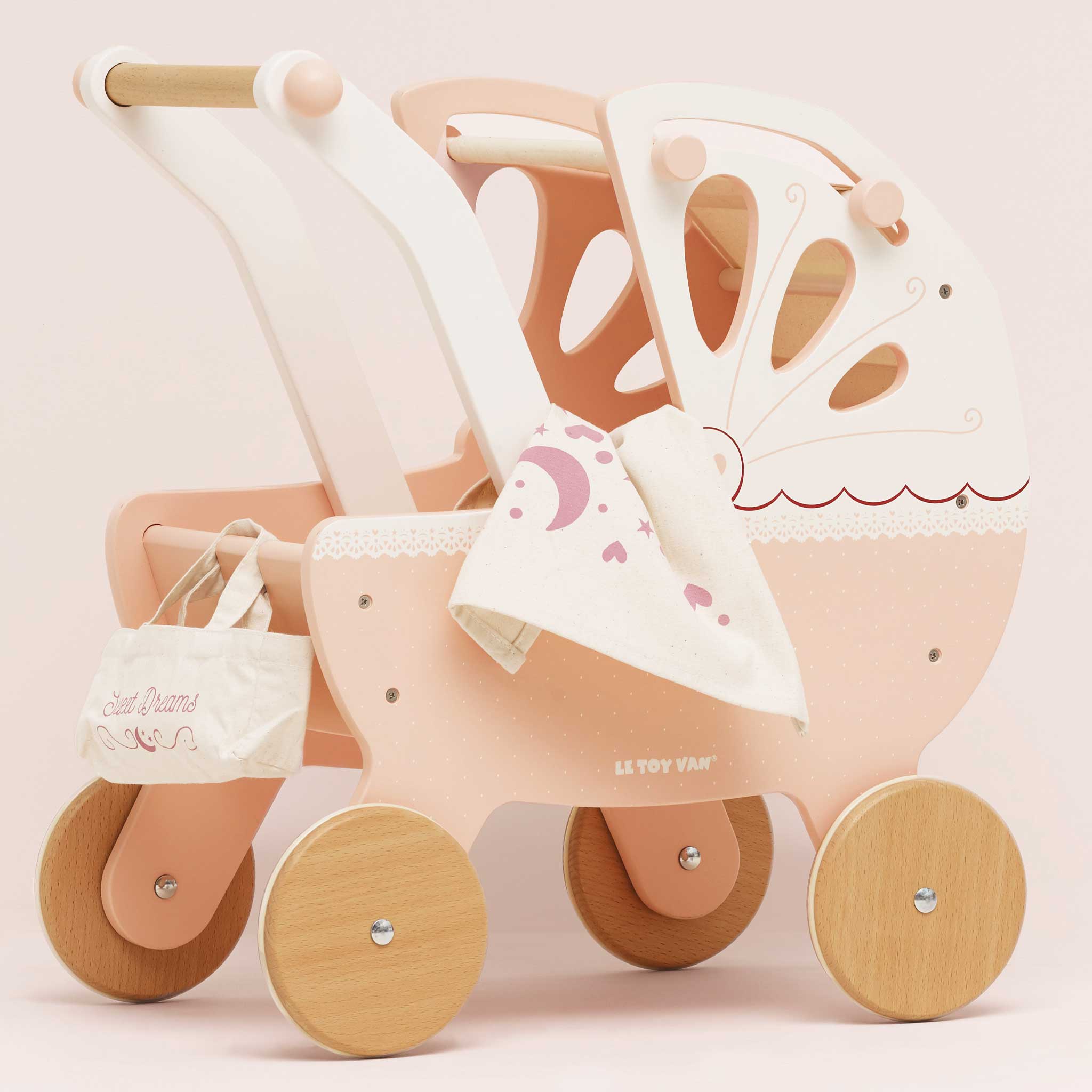 Sweet Dreams Pink Pram — Le Toy Van product photo 1