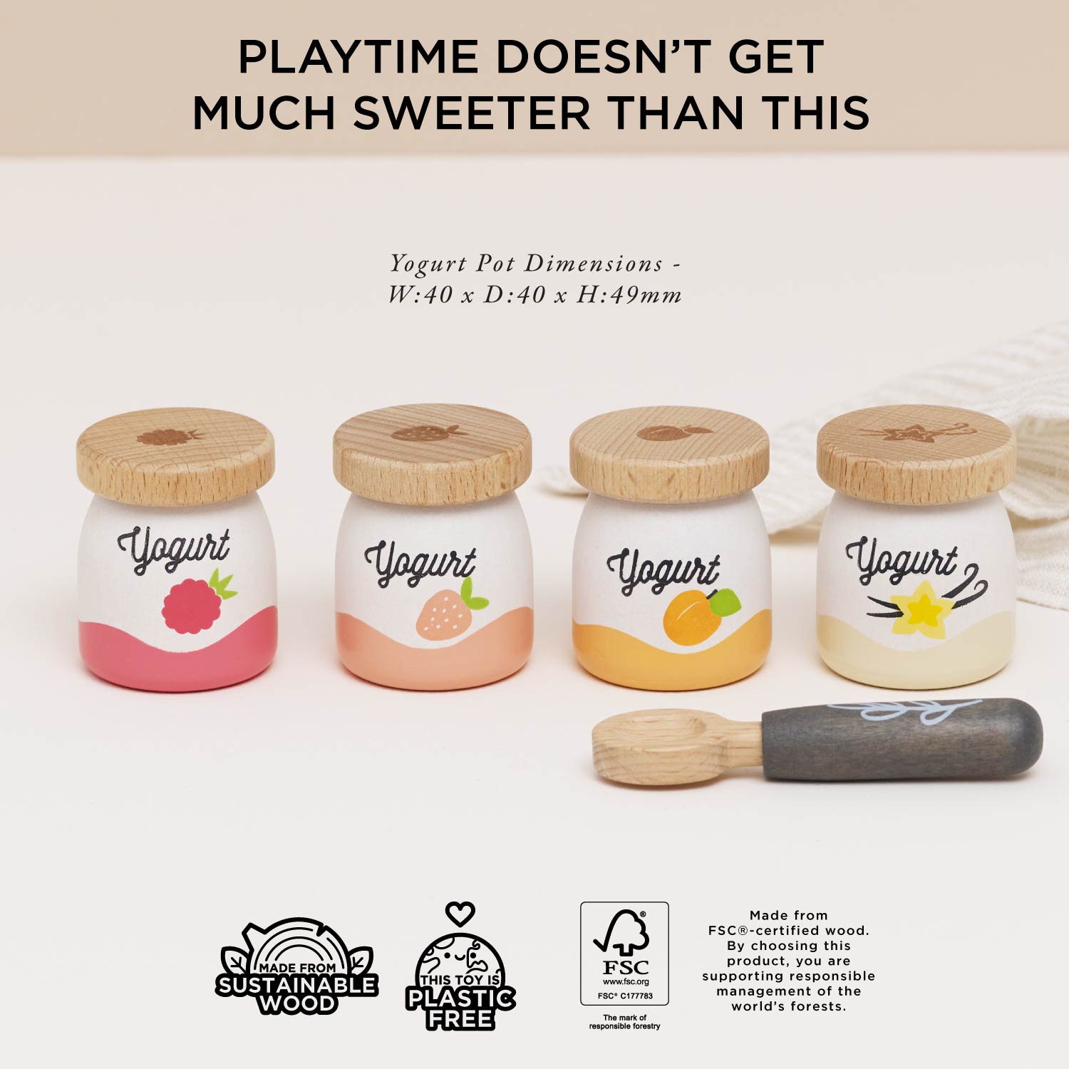 Yogurt Play Food Set — Le Toy Van product photo 3