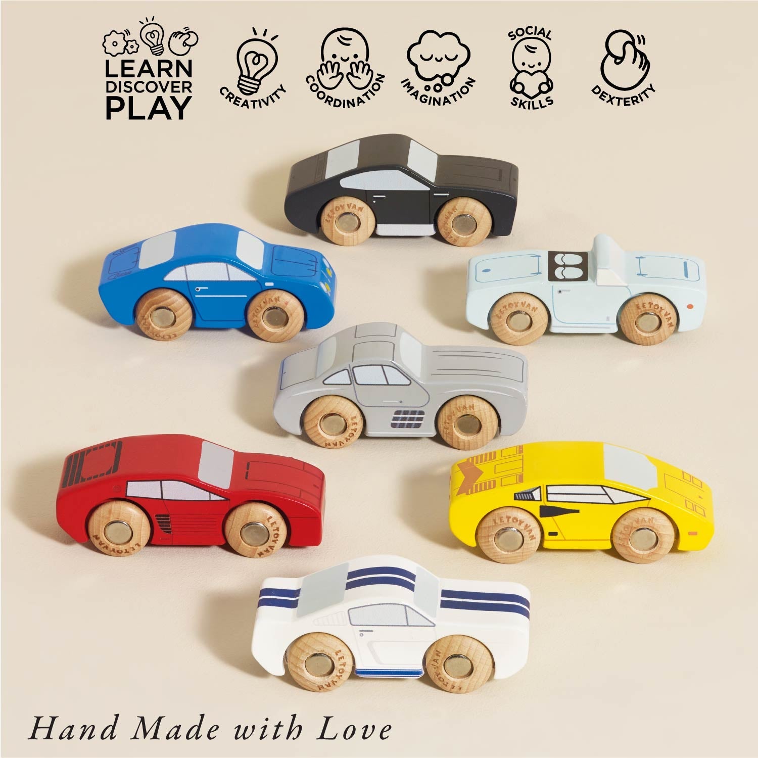 Classic Wooden Sports Cars — Le Toy Van product photo 2