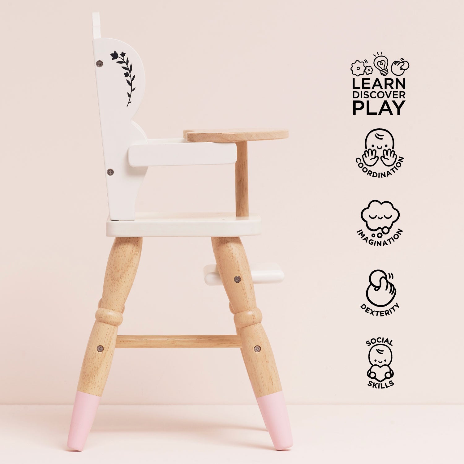 Wooden Doll High Chair — Le Toy Van product photo 3