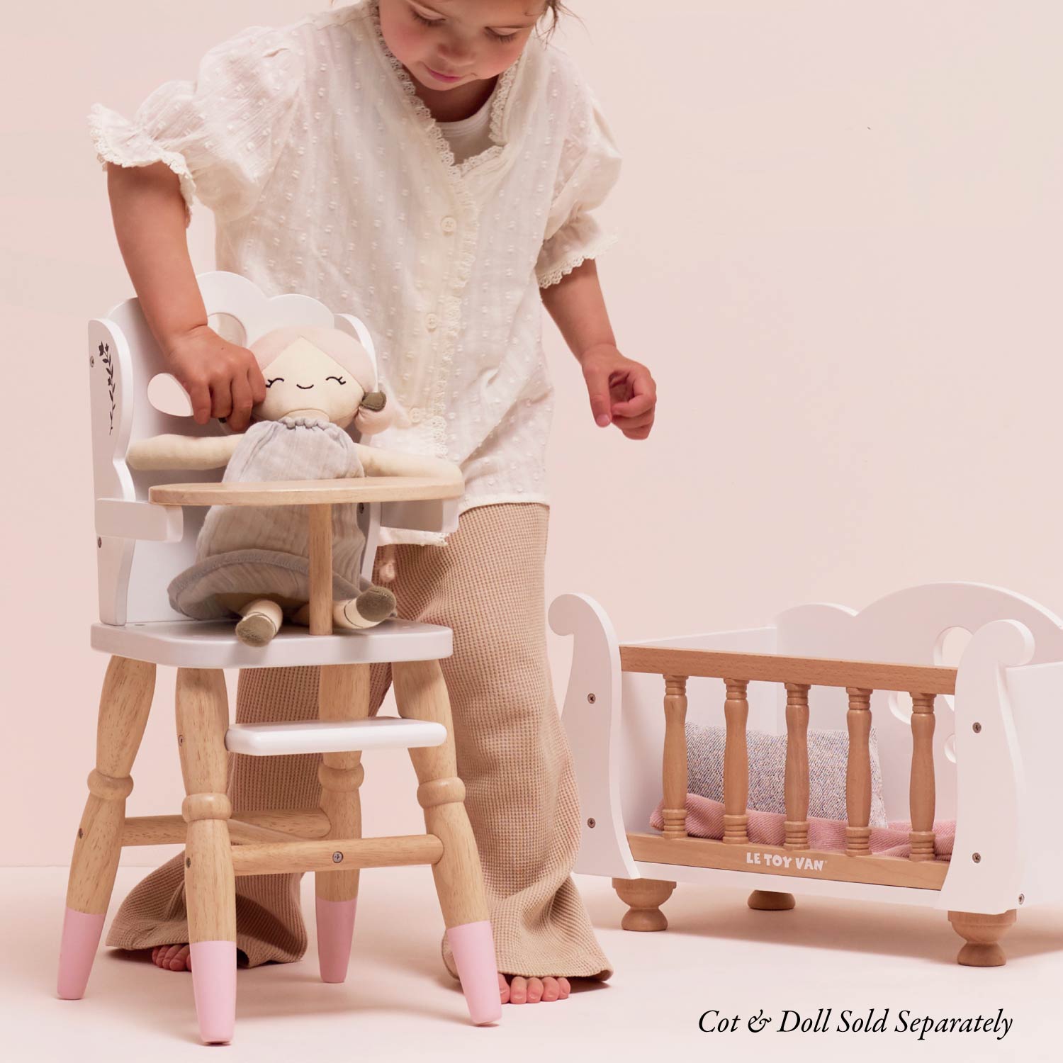 Wooden Doll High Chair — Le Toy Van product photo 5