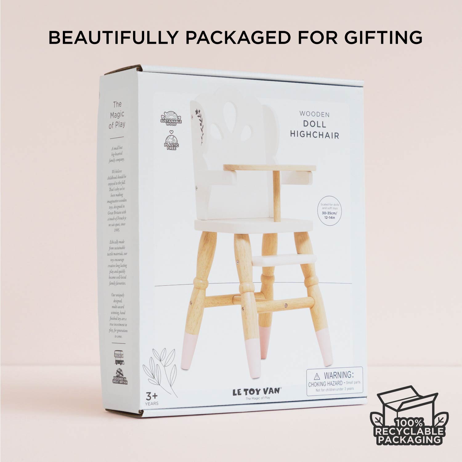 Wooden Doll High Chair — Le Toy Van product photo 8