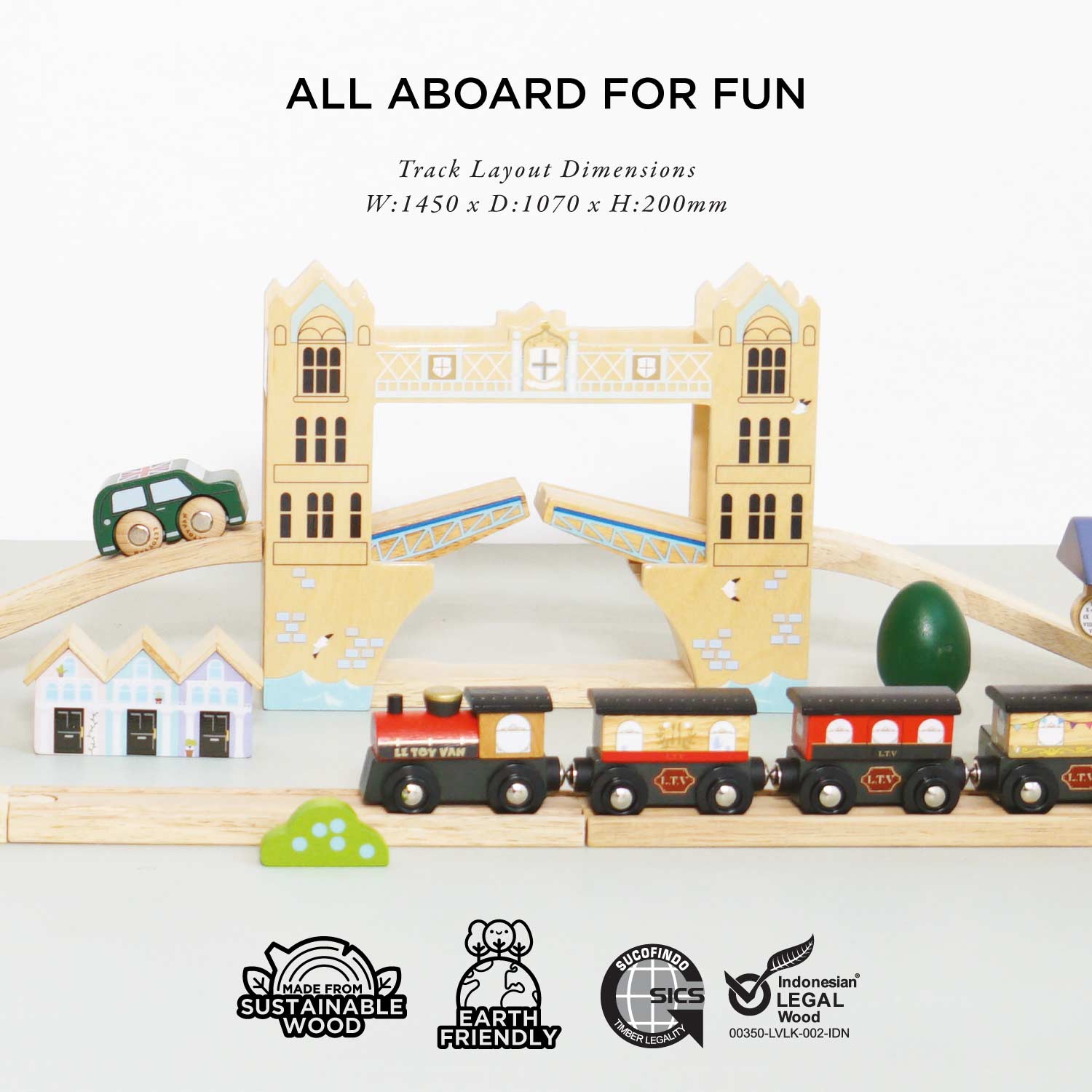 London City Train Set — Le Toy Van product photo 7