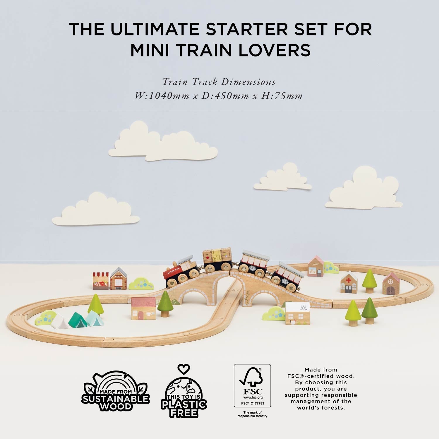 Figure of 8 Train Track — Le Toy Van product photo 3