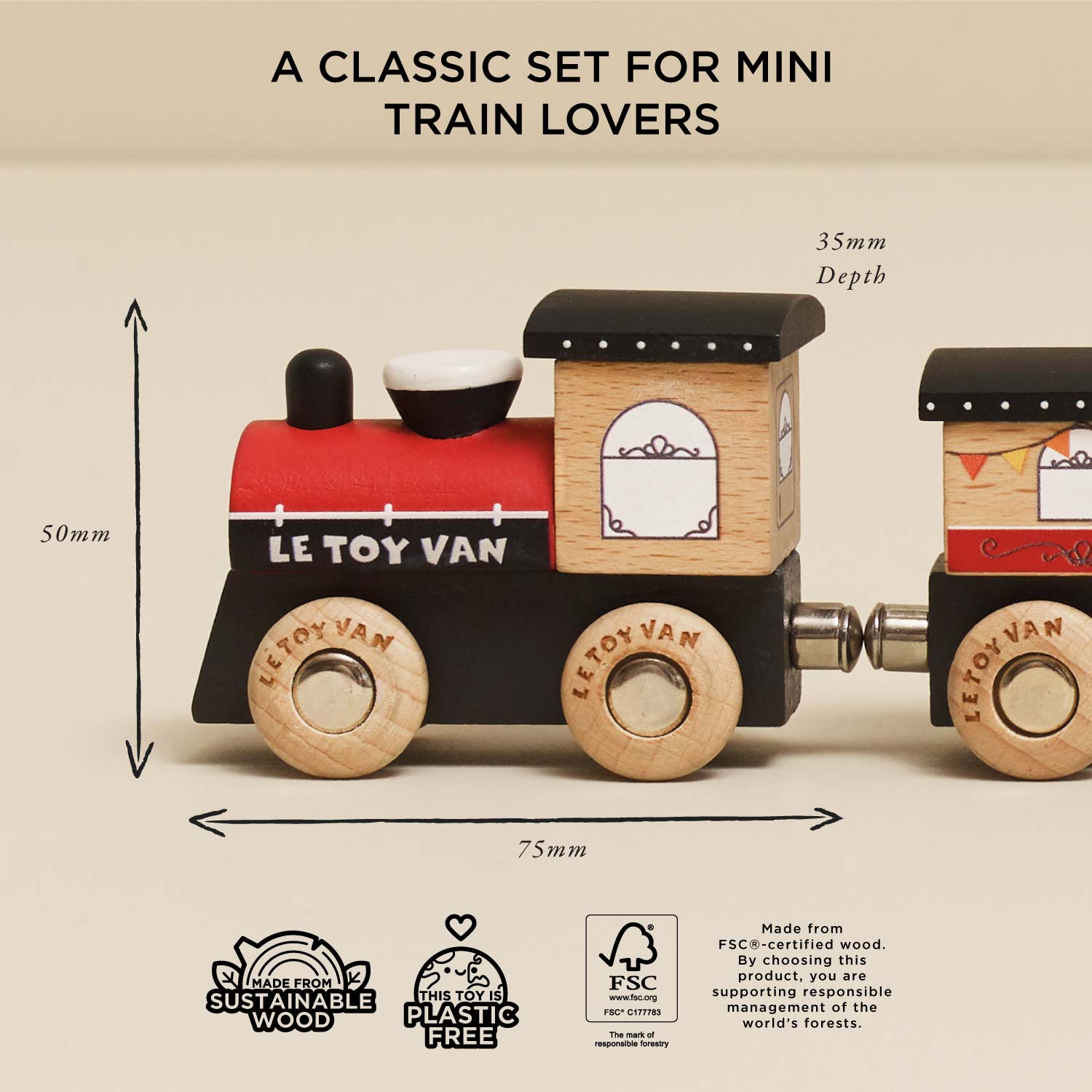 Red Royal Express Train Set — Le Toy Van product photo 5
