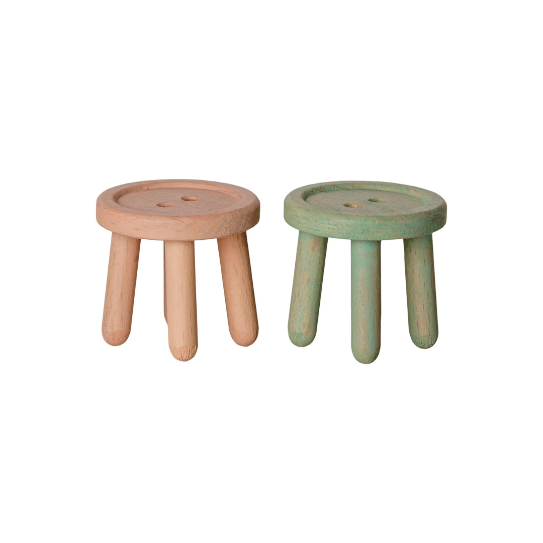 Stool Set -Light Rose Light Mint