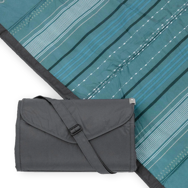 Shoreline Stripe Outdoor Blanket 5' x 5'