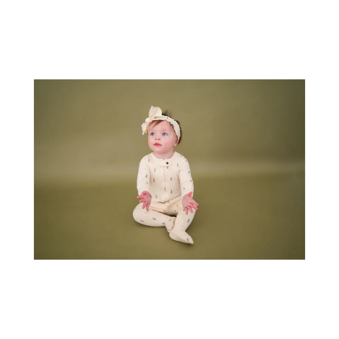 Buttercream Tree 2 Way Zipper Footie