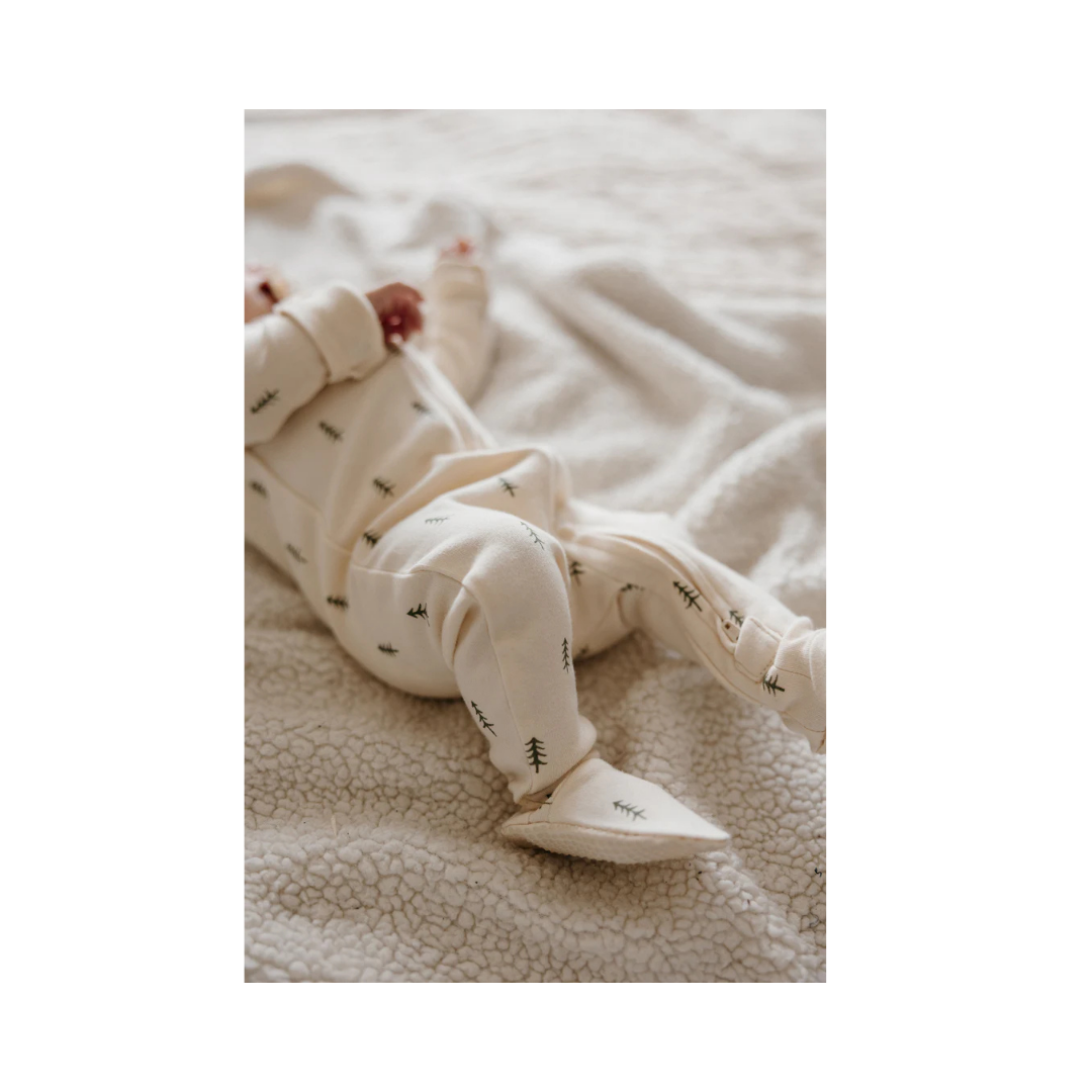Buttercream Tree 2 Way Zipper Footie