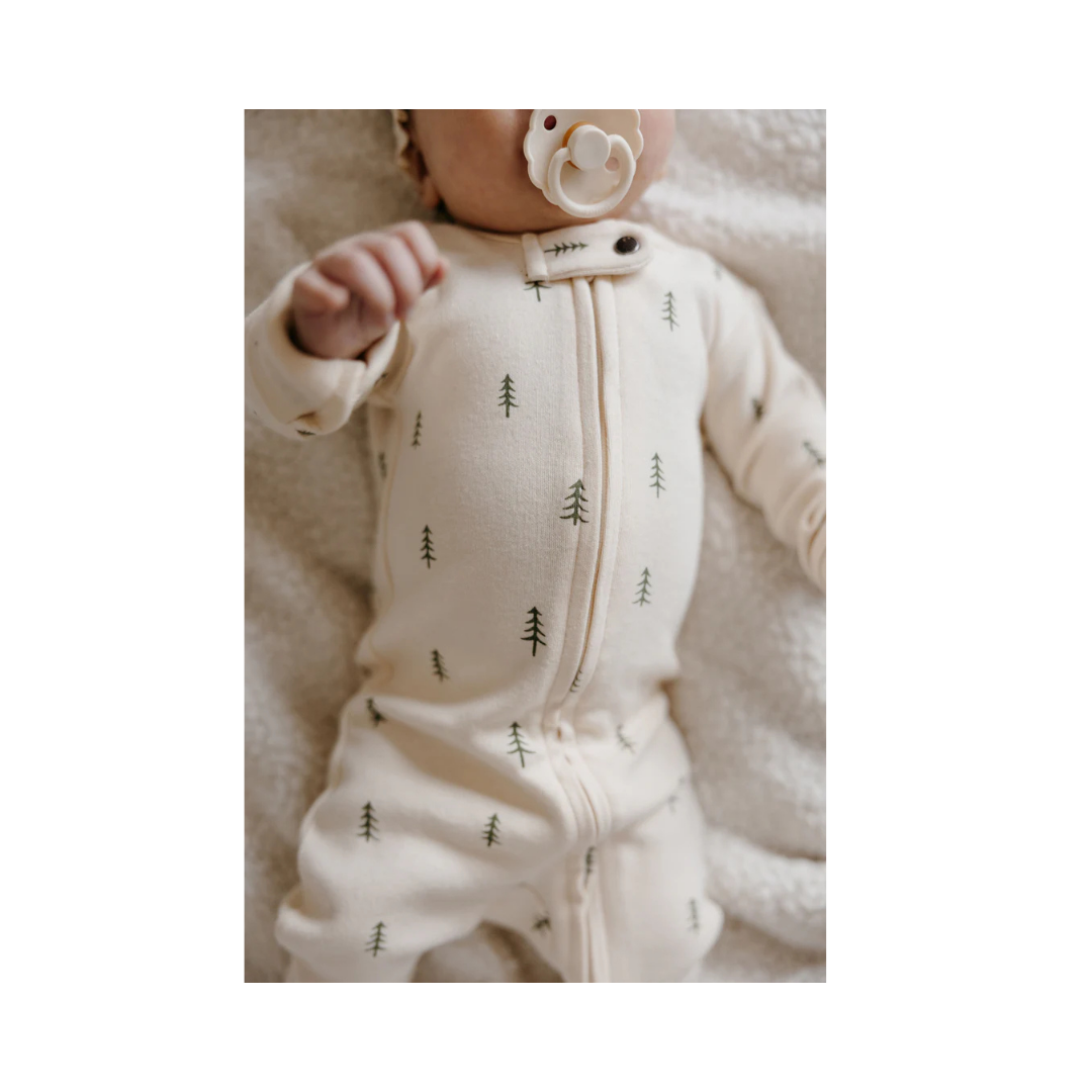 Buttercream Tree 2 Way Zipper Footie