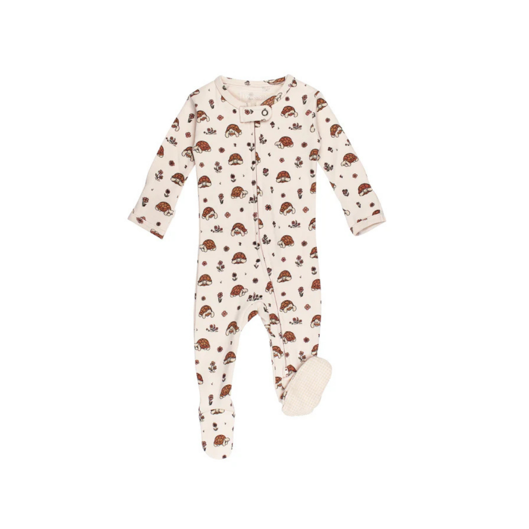 Tiny Tortoise 2 Way Zipper Footie