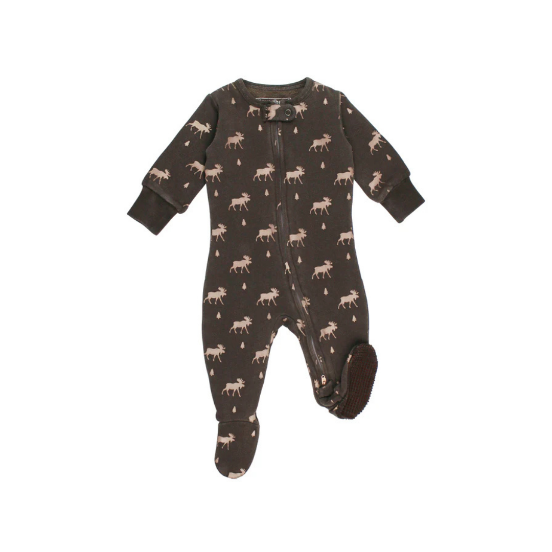 Bark Moose Cozy 2 Way Zipper Footie