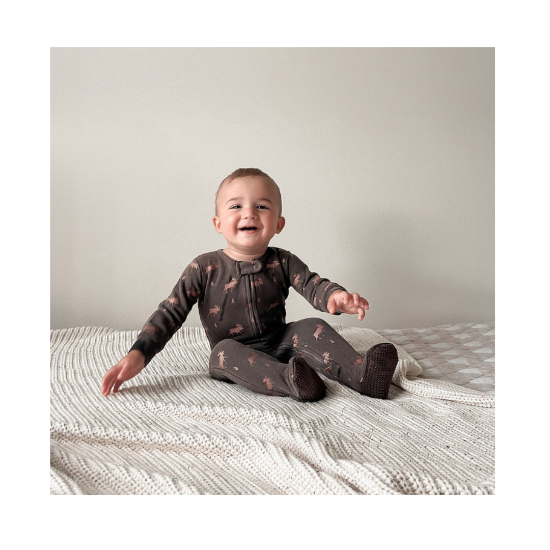 Bark Moose Cozy 2 Way Zipper Footie