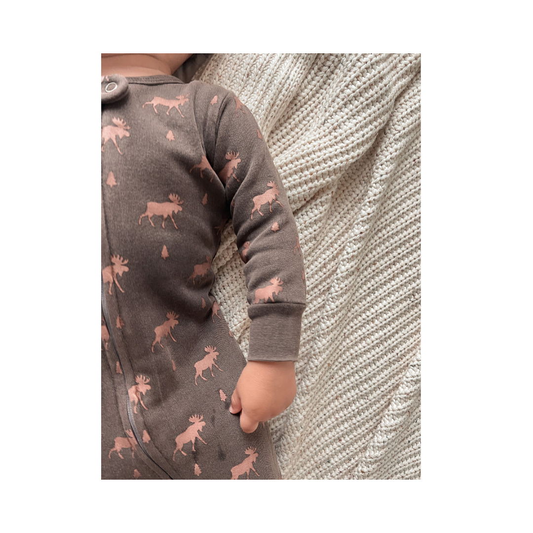 Bark Moose Cozy 2 Way Zipper Footie