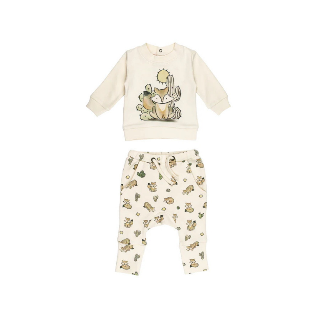 Little Fox Sweatshirt & Jogger Set