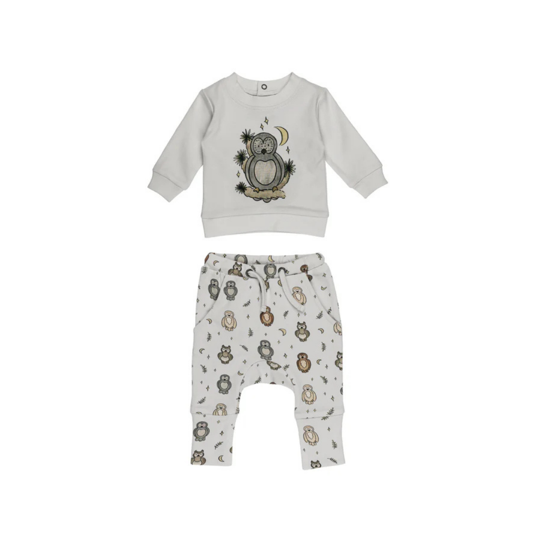 Owl Hoo? Sweatshirt & Jogger Set