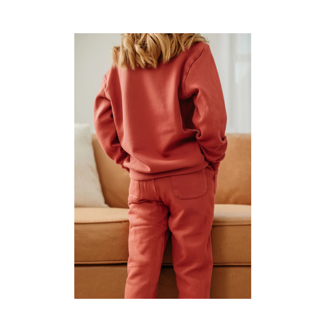 Cherry Fox Graphic Sweatshirt & Jogger Set