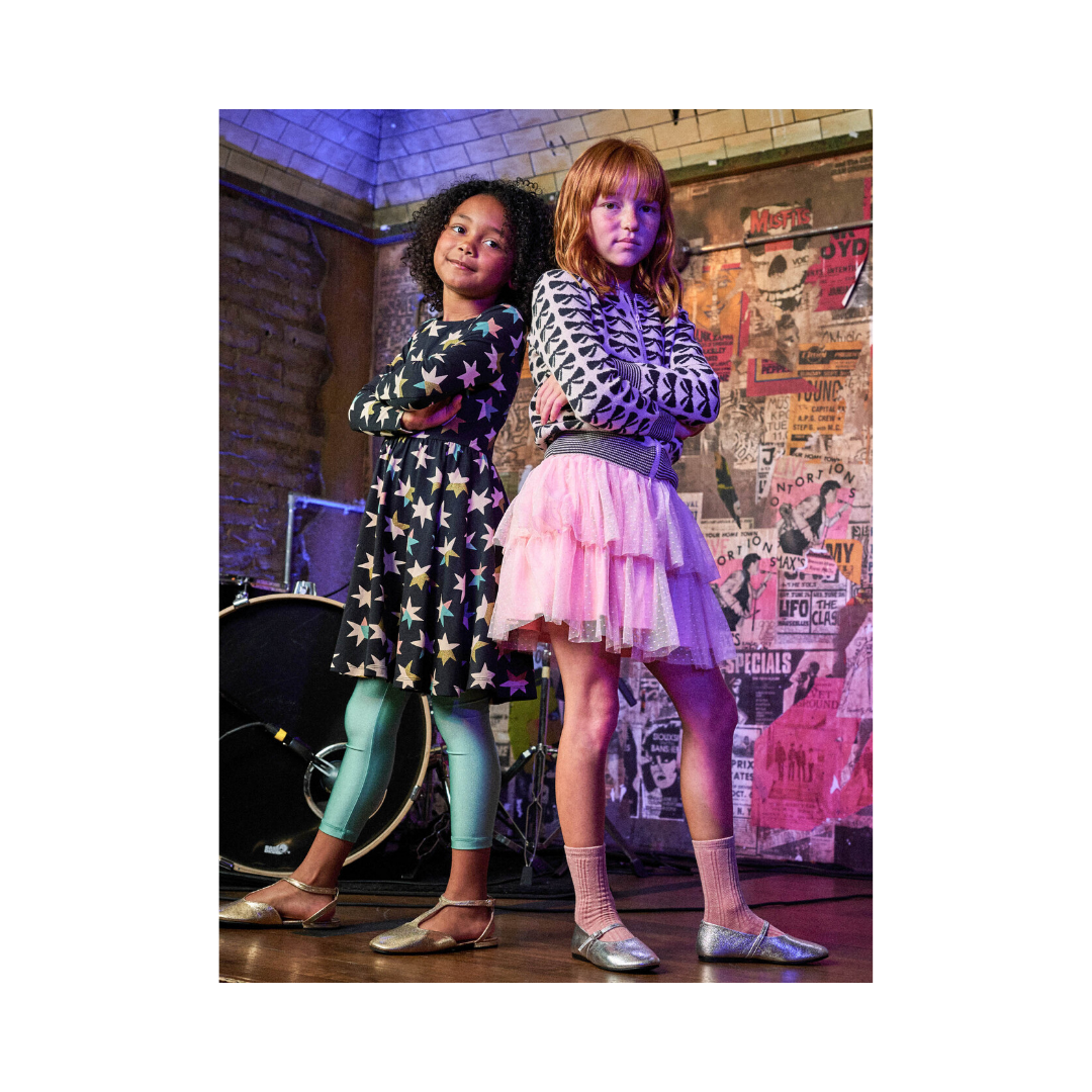 Cherry Blossom Layered Dot Tulle Skirt