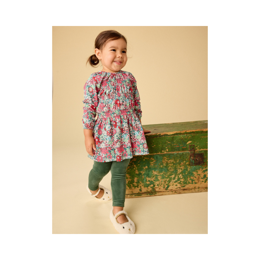 Suzhou Garden Smocked Dress