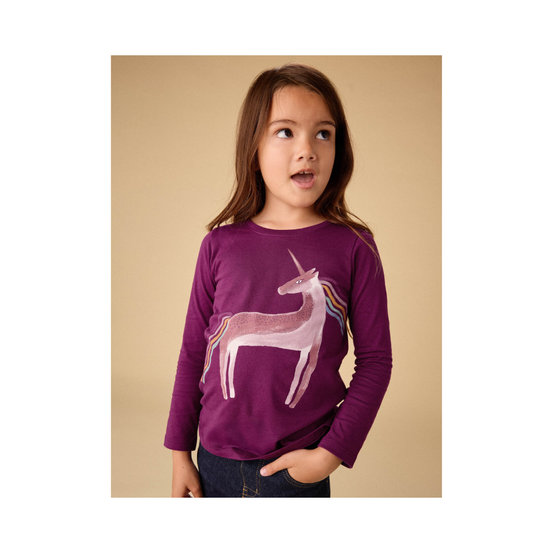 Cosmic Berry Rainbow Unicorn Graphic Tee