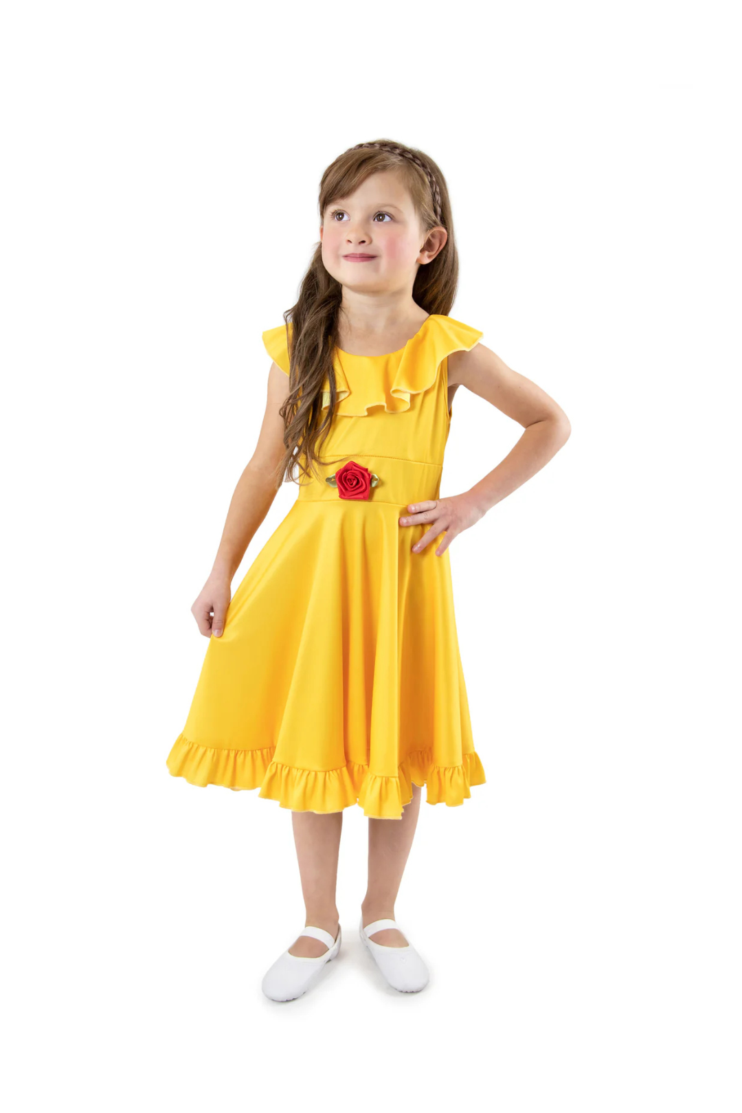 Yellow Beauty Twirl Dress